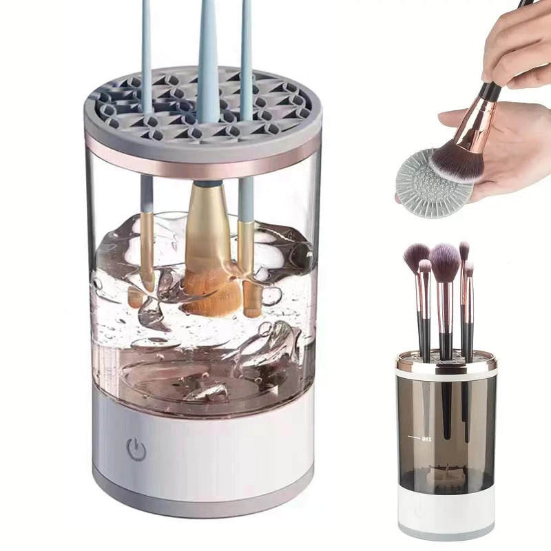 Beauty Makeup Eyeshadow - 자동 전동 메이크업 브러쉬 클리너 USB
