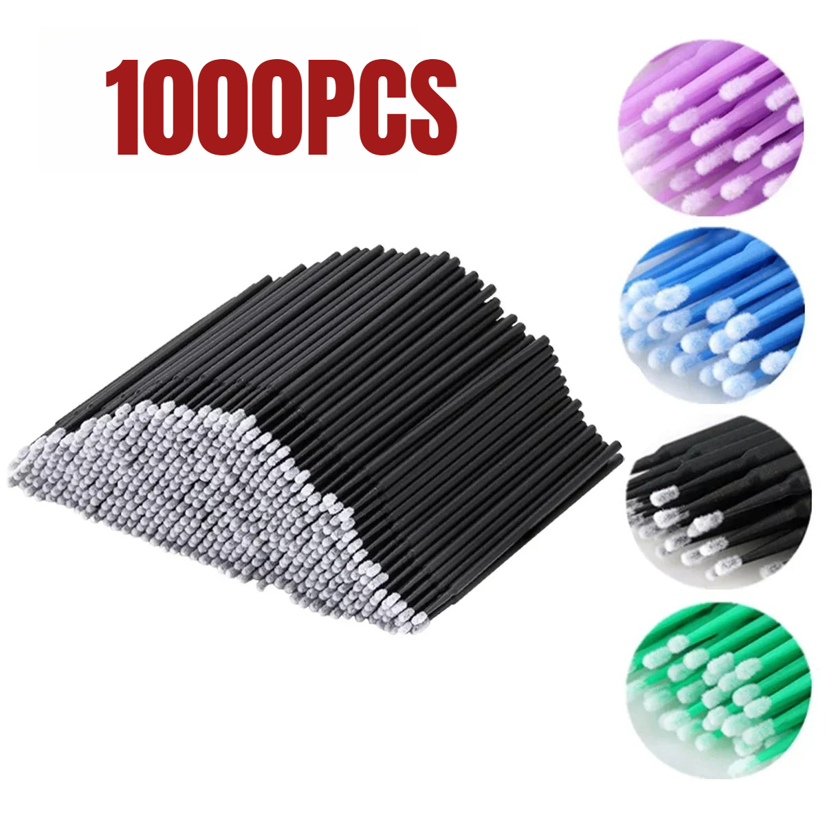 1000/500PCS 속눈썹 청소 브러시 ​​매우 다채 - Beauty For You Makeup 리뷰 및 가격