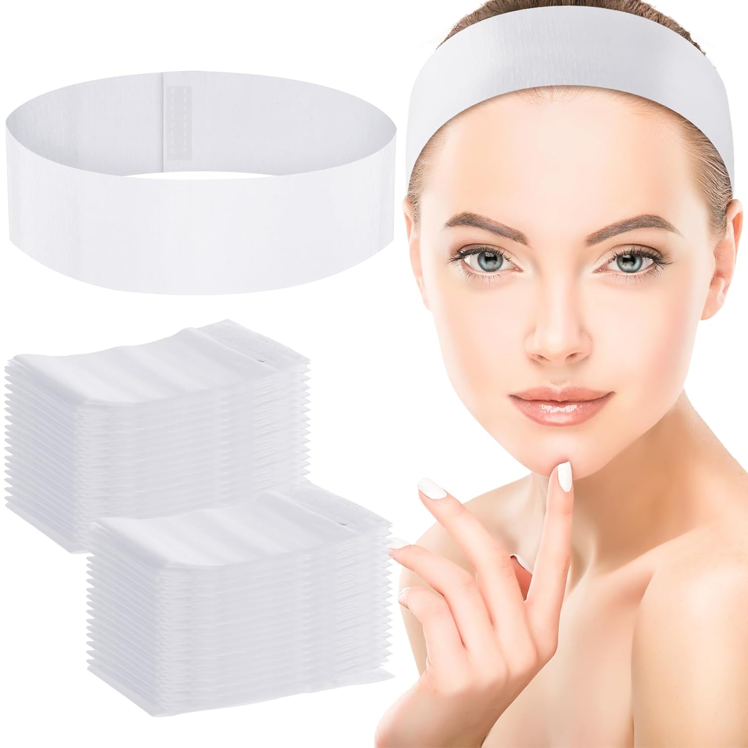 50/100/200PCS 여성용 일회용 페이셜 헤드밴드 - Woman Beauty Makeup 리뷰 및 가격