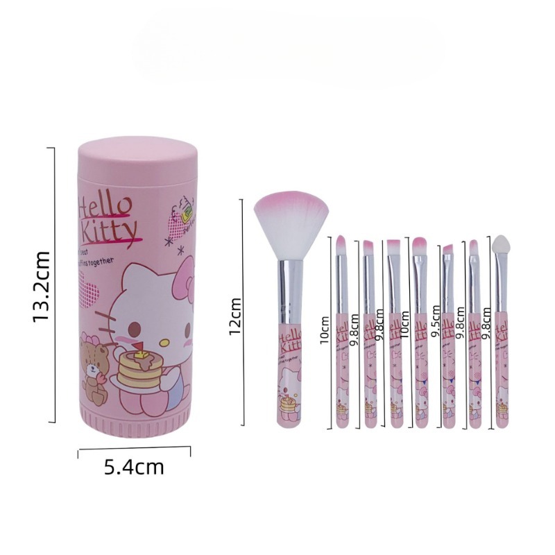 산리오 메이크업 브러쉬 애니메이션 헬로 키티 8종 세트 - Beauty Makeup Eyeshadow 리뷰 및 가격