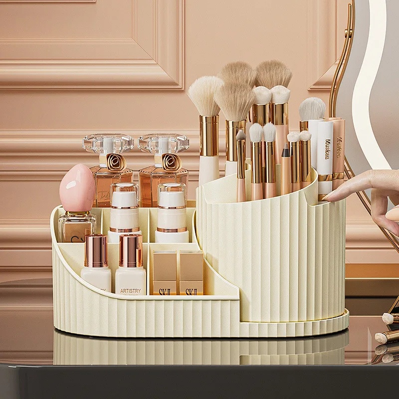 360도 회전 가능한 화장품 정리함 대용량 데스크탑 메 - Beauty Kiss Makeup 리뷰 및 가격