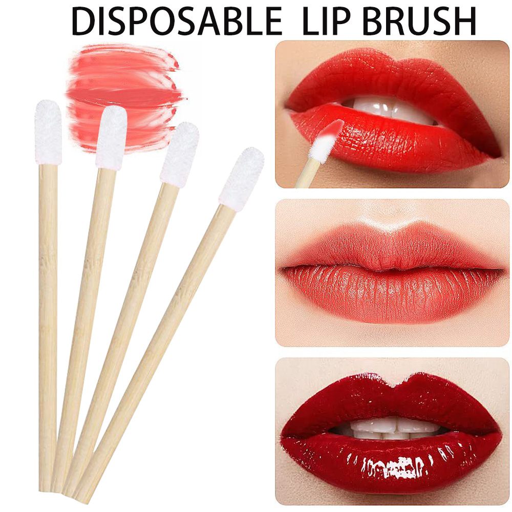 50/100개입 립 브러쉬 키트 대나무 손잡이 속눈썹  - Beauty Kiss Makeup 리뷰 및 가격