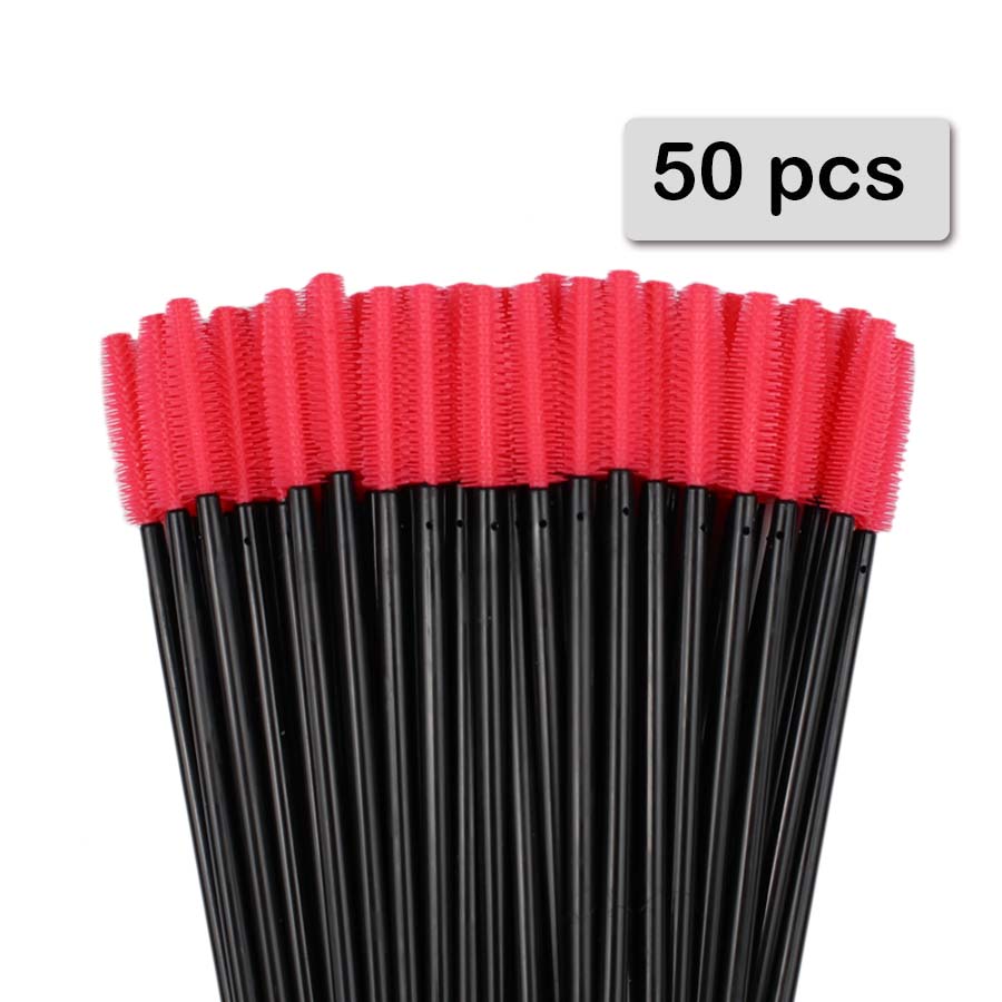 50pcs 실리콘 마스카라 완드 애플리케이터 일회용 속 - Woman Beauty Makeup 리뷰 및 가격