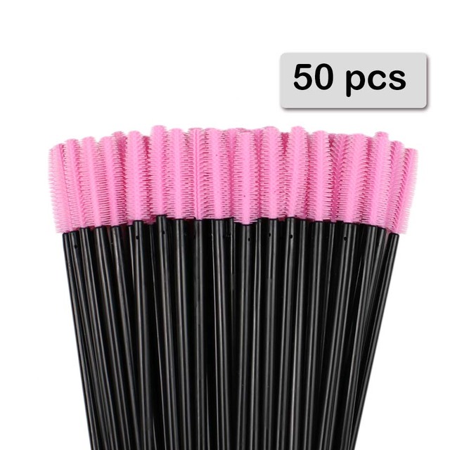 50pcs 실리콘 마스카라 완드 애플리케이터 일회용 속 - Woman Beauty Makeup 리뷰 및 가격